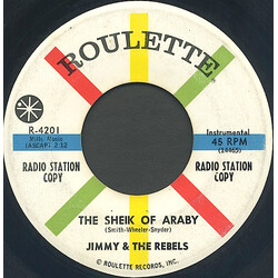 Jimmy & The Rebels The Sheik Of Araby USED VINYL 7INCH 45 RPM SINGLE PROMO