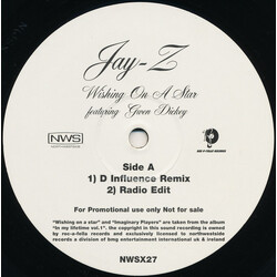Jay-Z / Gwen Dickey Wishing On A Star VINYL 12" USED