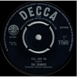 The Zombies Tell Her No / What More Can I Do USED VINYL 7INCH 45 RPM SINGLE