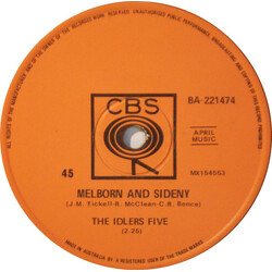 The Idlers Five Melborn And Sideny USED VINYL 7INCH 45 RPM SINGLE