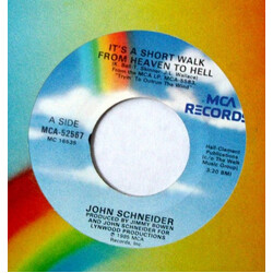 John Schneider It's A Short Walk From Heaven To Hell / Honeymoon Wine USED VINYL 7INCH 45 RPM