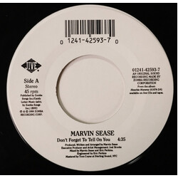 Marvin Sease Don't Forget To Tell On You USED VINYL 7INCH 45 RPM