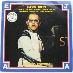 Elton John Don't Let The Sun Go Down On Me / Someone Saved My Life Tonight USED VINYL 7INCH 45 RPM LIMITED EDITION