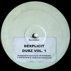 D'Explicit Dubz Vol. 1 USED VINYL 12INCH WHITE LABEL 45 RPM 33 S RPM