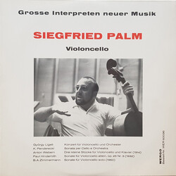 Siegfried Palm / György Ligeti / Krzysztof Penderecki / Anton Webern / Paul Hindemith / Bernd Alois Zimmermann Konzert Für Violoncello Und Orchester /