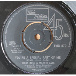 Diana Ross / Marvin Gaye You're A Special Part Of Me Vinyl 7" USED