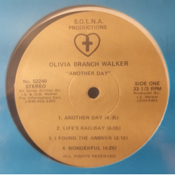 Olivia Branch Walker Another Day Vinyl LP USED