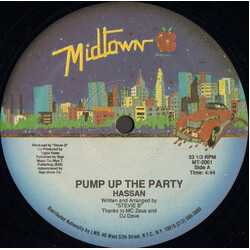 Hassan Pump Up The Party USED VINYL 12INCH 33 S RPM