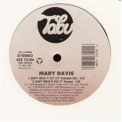 Mary Davis Don't Wear It Out VINYL 12" USED