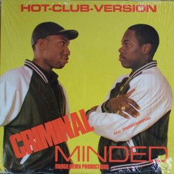 Boogie Down Productions Criminal Minded (Hot-Club-Version) (All Instrumental) Vinyl LP USED