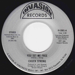Chuck Strong You Set Me Free USED VINYL 7INCH 45 RPM SINGLE STEREO