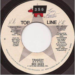 Bee Gees Tragedy / Love You Inside Out USED VINYL 7INCH 45 RPM SINGLE REISSUE