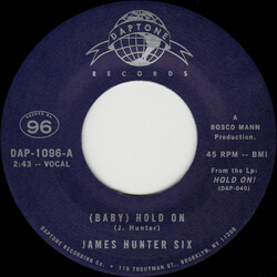 The James Hunter Six (Baby) Hold On / Carina USED VINYL 7INCH 45 RPM SINGLE