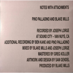 Pino Palladino / Blake Mills Notes With Attachments Vinyl LP USED