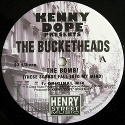 Kenny "Dope" Gonzalez / The Bucketheads The Bomb! (These Sounds Fall Into My Mind) USED VINYL 12INCH 33 S RPM REISSUE