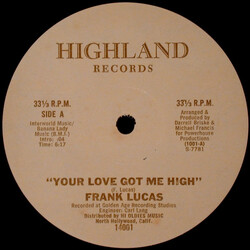 Frank Lucas Your Love Got Me High / Ding Dong VINYL 12" USED