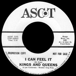 Kings and Queens I Can Feel It USED VINYL 7INCH 45 RPM SINGLE PROMO STYRENE