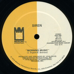 Siren (9) Morning Music / Open Up For Love Vinyl 12" USED