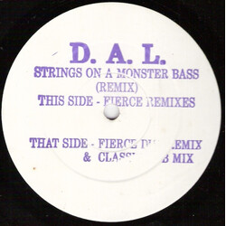 D.A.L. Strings On A Monster Bass (Remix) USED VINYL 12INCH 33 S RPM WHITE LABEL