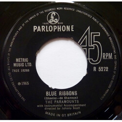 The Paramounts Blue Ribbons USED VINYL 7INCH 45 RPM SINGLE