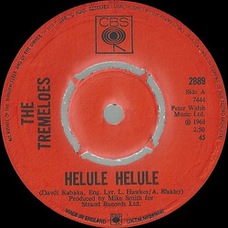 The Tremeloes Helule Helule USED VINYL 7INCH 45 RPM SINGLE