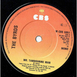 The Byrds Mr Tambourine Man / Turn Turn Turn USED VINYL 7INCH 45 RPM SINGLE REISSUE REPRESS MONO