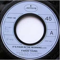 Faron Young It's Four In The Morning USED VINYL 7INCH 45 RPM SINGLE