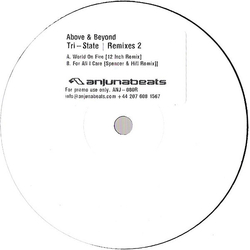 Above & Beyond Tri-State Remixes 2 Vinyl 12" USED