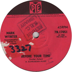Mark Wynter Before Your Time Vinyl 7" USED