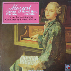 Wolfgang Amadeus Mozart / City Of London Sinfonia / Richard Hickox Clarinet Concerto, Flute & Harp Concerto Vinyl LP USED