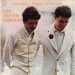 Carlos Santana / John McLaughlin Love Devotion Surrender Vinyl LP USED