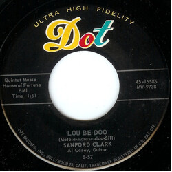 Sanford Clark Lou Be Doo / Love Charms USED VINYL 7INCH SINGLE 45 RPM