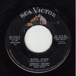 Lindsay Crosby Ding Ding / One Chocolate Soda With Two Straws USED VINYL 7INCH 45 RPM