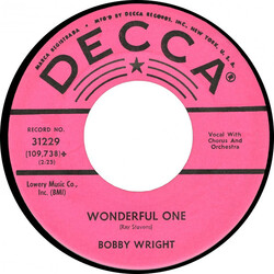 Bobby Wright (3) Wonderful One USED VINYL 7INCH 45 RPM