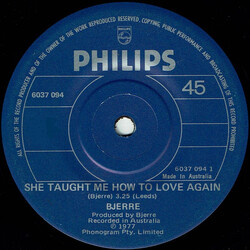 Lindsay Bjerre She Taught Me How To Love Again USED VINYL 7INCH 45 RPM SINGLE