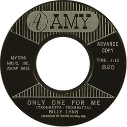 Billy Lynn (3) Only One For Me/Little Pony Tail USED VINYL 7INCH 45 RPM SINGLE STYRENE MONO