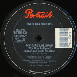 Bad Manners My Girl Lollipop (My Boy Lollipop) USED VINYL 12INCH 33 S RPM