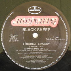Black Sheep Strobelite Honey (The David Morales Remixes) USED VINYL 12INCH SINGLE 33 S RPM PROMO