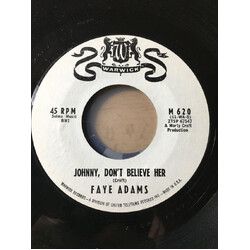 Faye Adams Johnny, Don't Believe Her / Obey My Rules USED VINYL 7INCH 45 RPM SINGLE