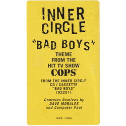 Inner Circle Bad Boys (Theme From Cops) USED VINYL 12INCH 33 S RPM PROMO