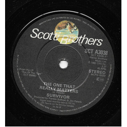 Survivor The One That Really Matters Vinyl 7" USED