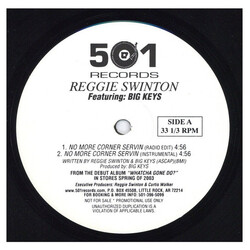 Reggie Swinton No More Corner Serving / Shake It Baby USED VINYL 12INCH PROMO