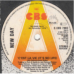New Day (2) Ces't La Vie (It's No Life) USED VINYL 7INCH PROMO