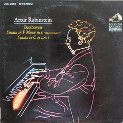 Arthur Rubinstein / Ludwig van Beethoven Sonata In F Minor, Opus 57 ("Appassionata") / Sonata In C, Opus 2, No. 3 Vinyl LP USED