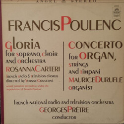 Francis Poulenc / Orchestre National De France Gloria / Concerto For Organ, Strings And Timpani Vinyl LP USED