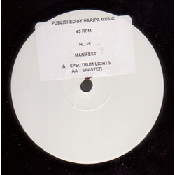 Manifest Spectrum Lights / Sinister USED VINYL 12INCH 45 RPM PROMO