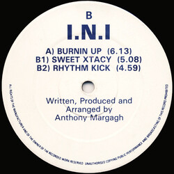 I.N.I Burnin' Up USED VINYL 12INCH 33 S RPM