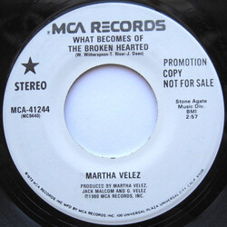Martha Velez What Becomes Of The Broken Hearted USED VINYL 7INCH 45 RPM SINGLE PROMO STEREO