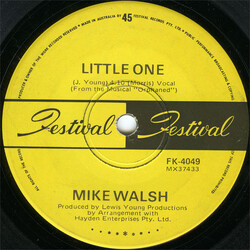 Mike Walsh (8) Little One USED VINYL 7INCH 45 RPM SINGLE