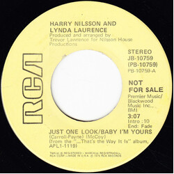 Harry Nilsson / Lynda Laurence Just One Look / Baby I'm You / That Is All USED VINYL 7INCH 45 RPM SINGLE PROMO